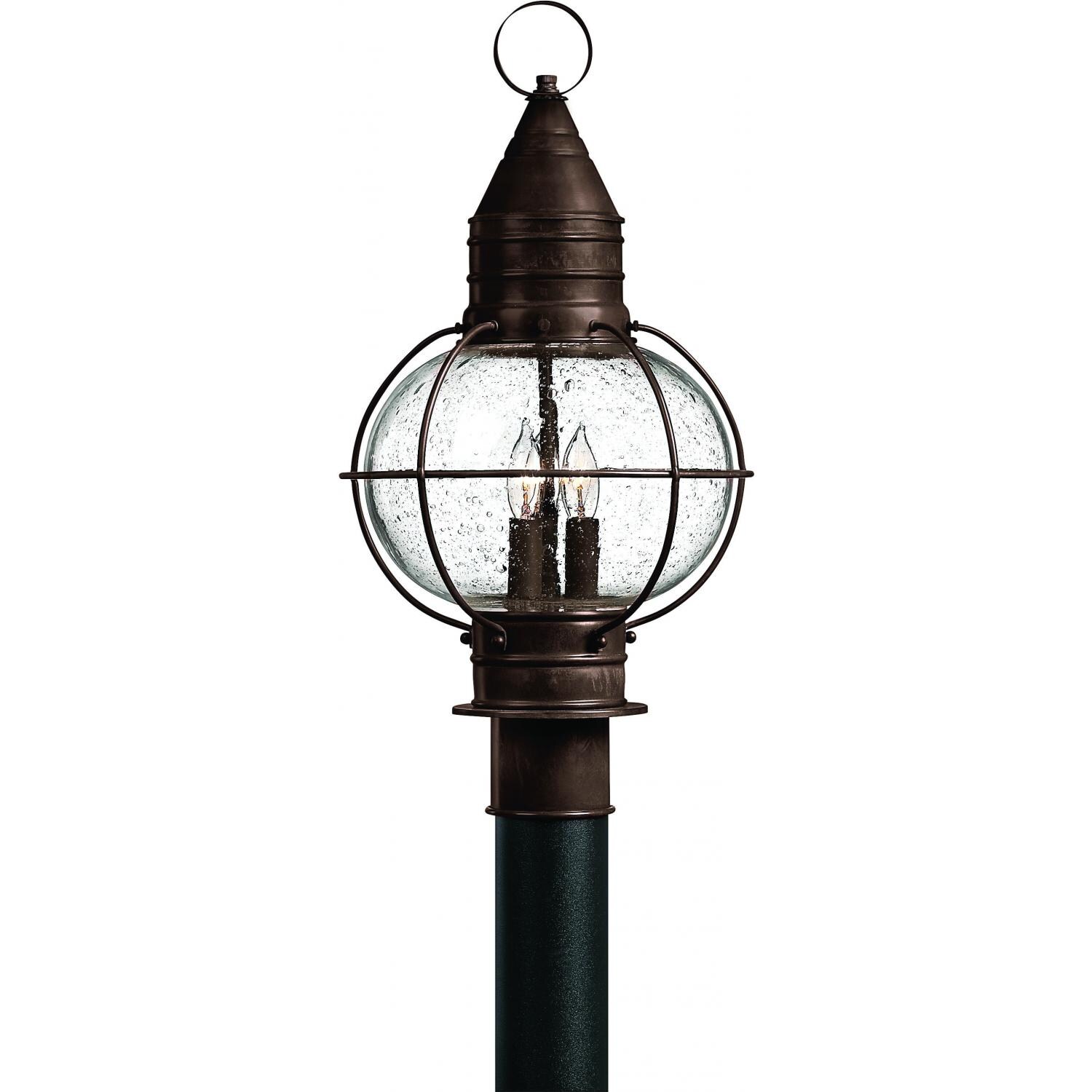 Hinkley Lighting Cape Cod Three Light 21-Inch Outdoor Post Light - Sienna Bronze - 2207SZ