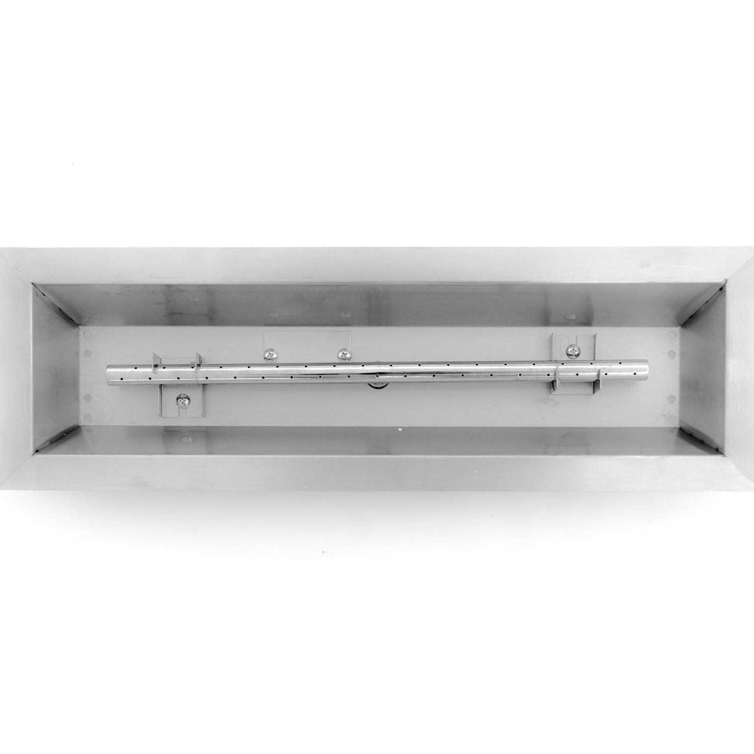  BBQGuys Signature Series 24-Inch Linear Propane Drop-In Pan With T-Burner - Top View thumbnail