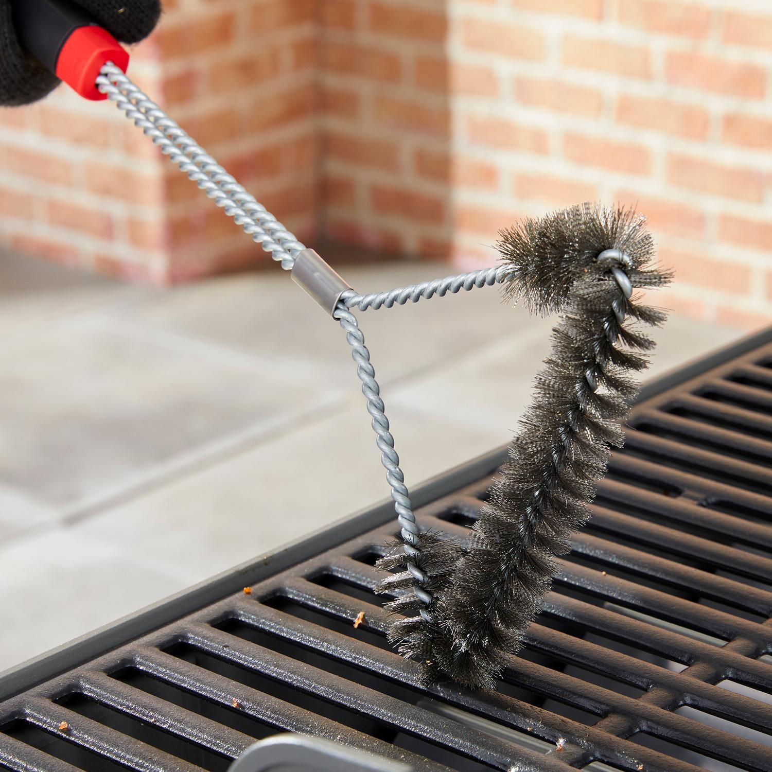 Weber 6278 18-Inch Three-Sided Grill Brush - Cleaning Grill Grates thumbnail
