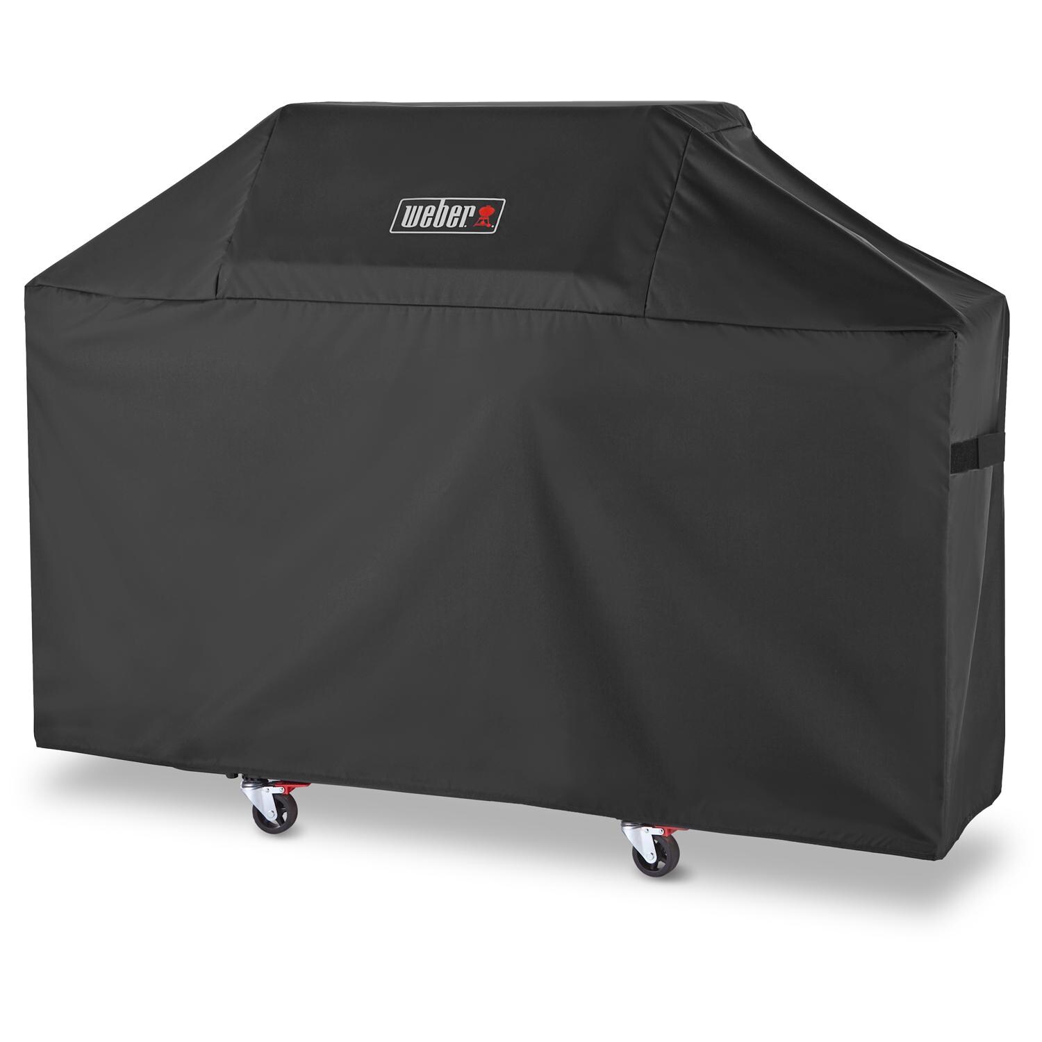Weber 7757 Premium Grill Cover For Genesis 300 Series Gas Grills - Right-Side Angled View thumbnail