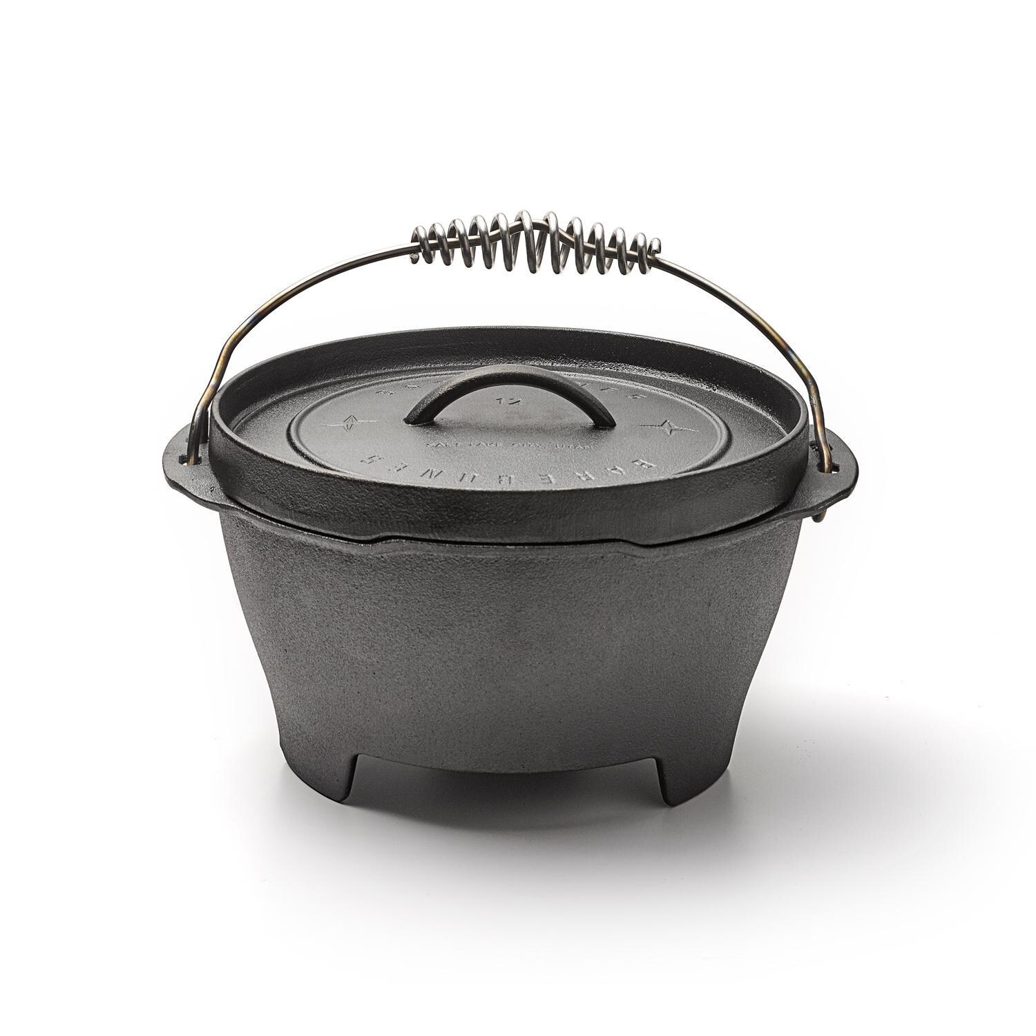 Barebones Living CKW-308 8-Quart Cast Iron Dutch Oven Classic - White Background thumbnail