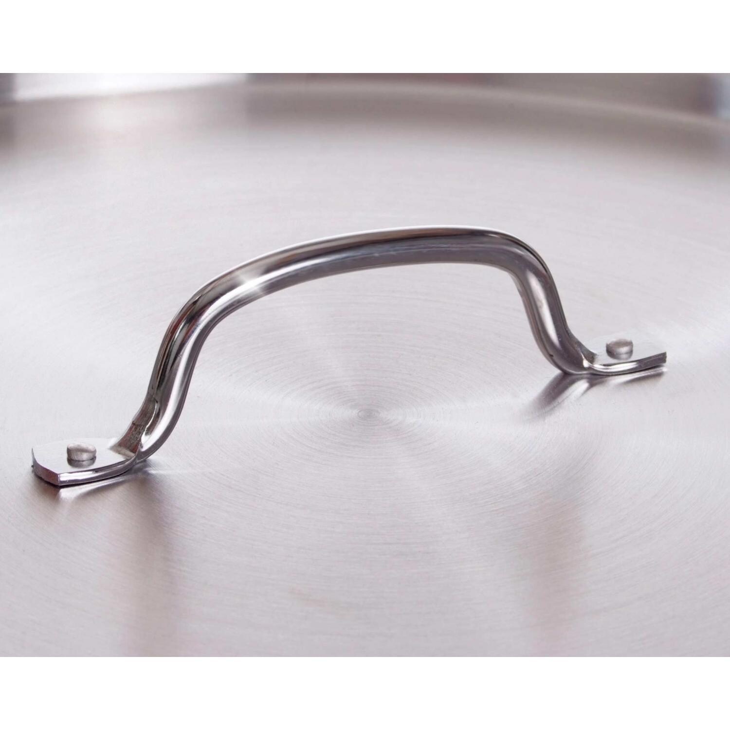 Cajun Cookware 80-Quart Aluminum Boiling Stock Pot - Lid Handle Detail View thumbnail
