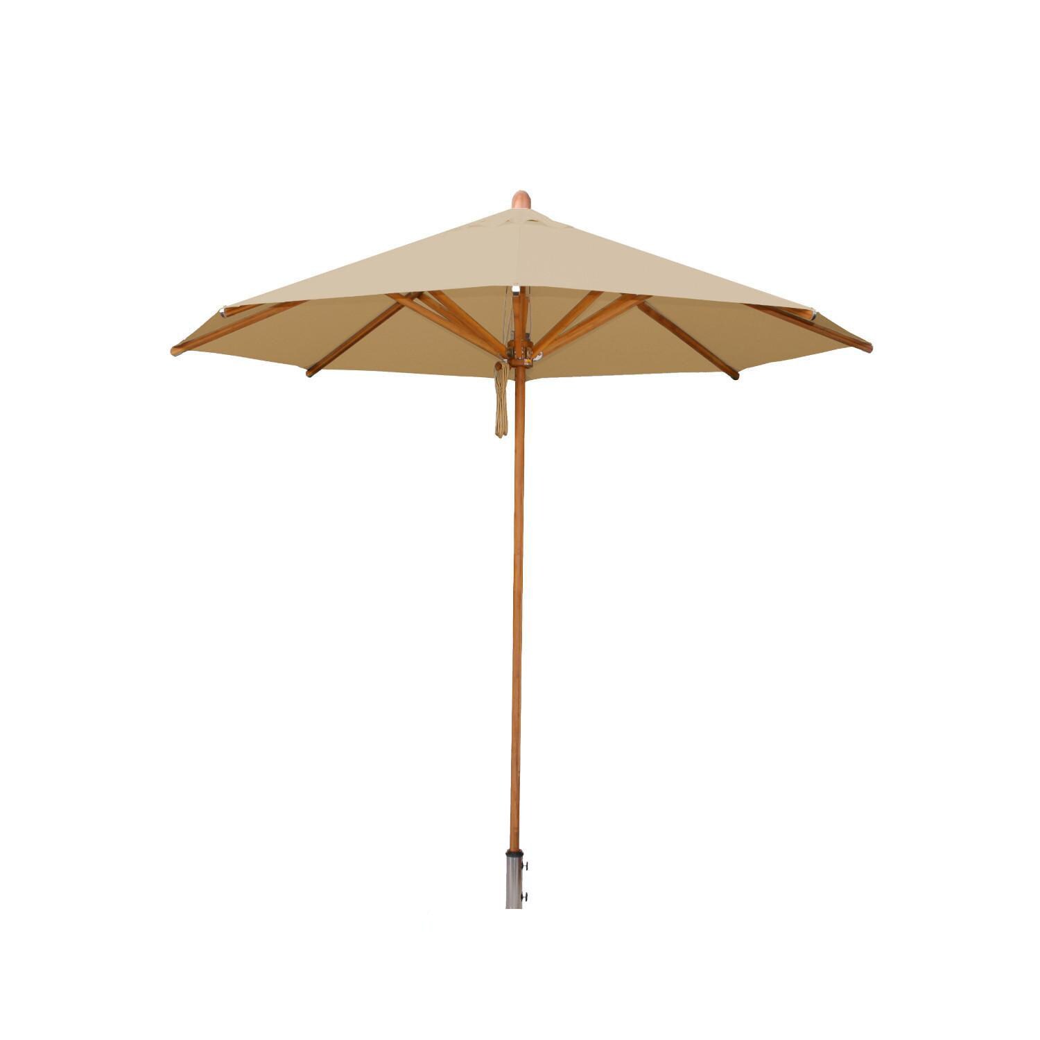 Bambrella Levante 8 1/2 Ft. Round Market Umbrella - Harvest Wheat Canopy