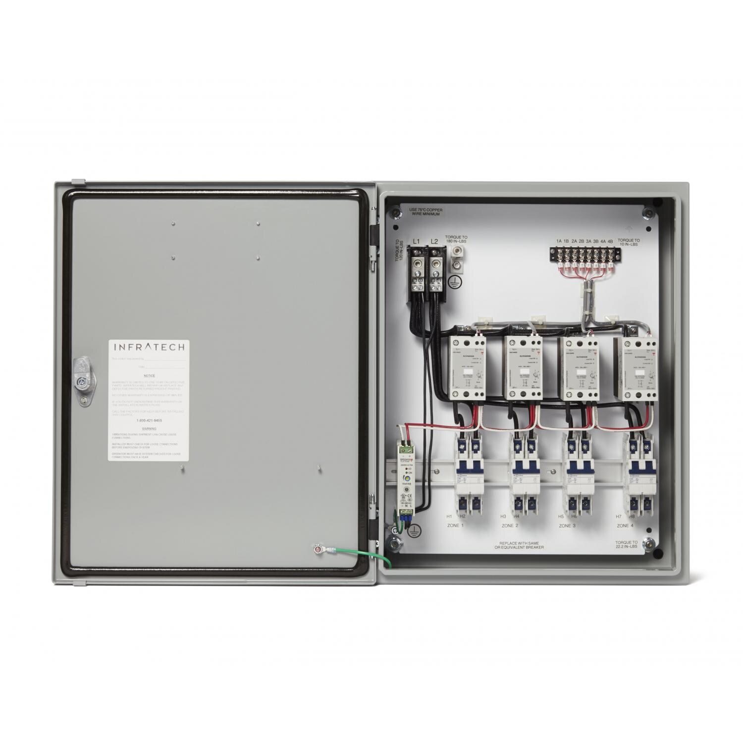 Infratech 5 Relay Home Management System Control Panel - 30-4065 (5 Relay System Shown) - Front View thumbnail