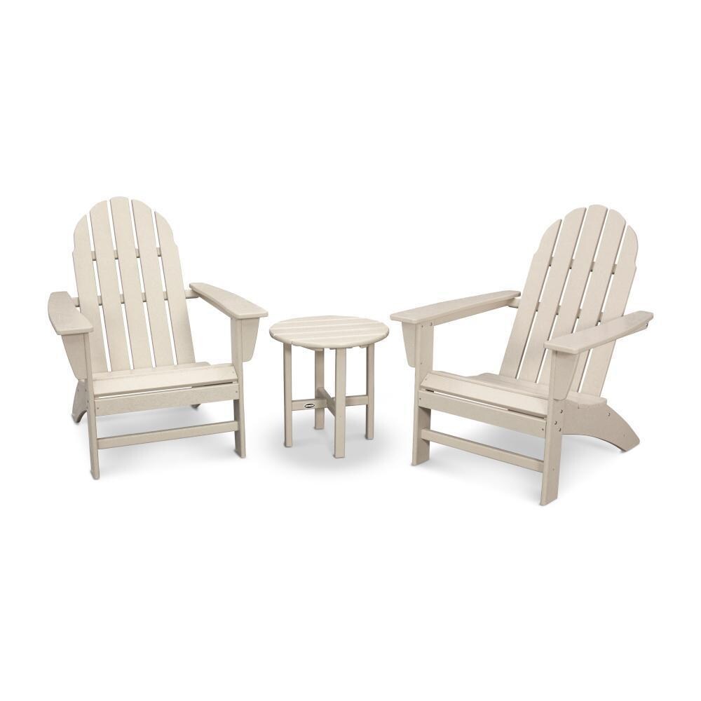 POLYWOOD Sand Vineyard 3-Piece Adirondack Set thumbnail