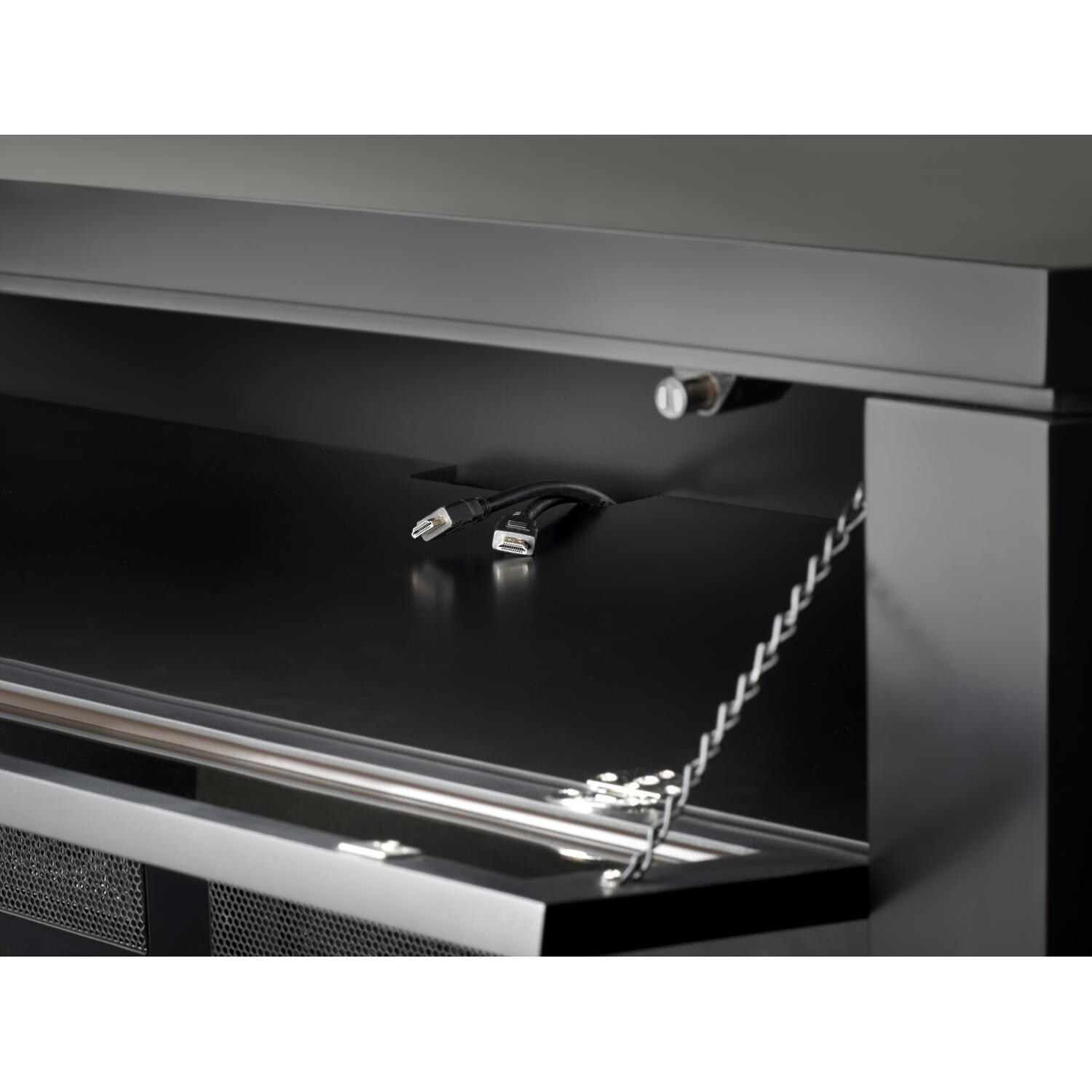 Napoleon NEFP42-1815B 54-Inch Alanis Electric Fireplace Media Console - Black - Cable Opening thumbnail