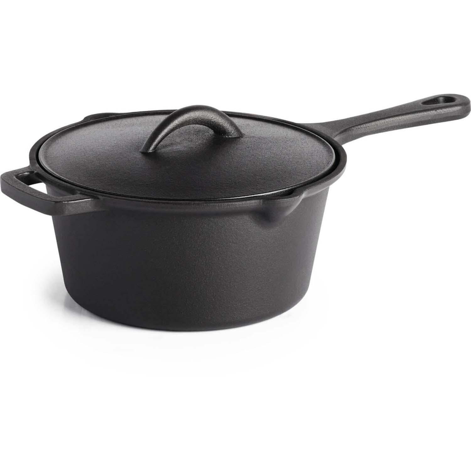 Napoleon  56051 Cast Iron Sauce Pan with Lid - White Background thumbnail