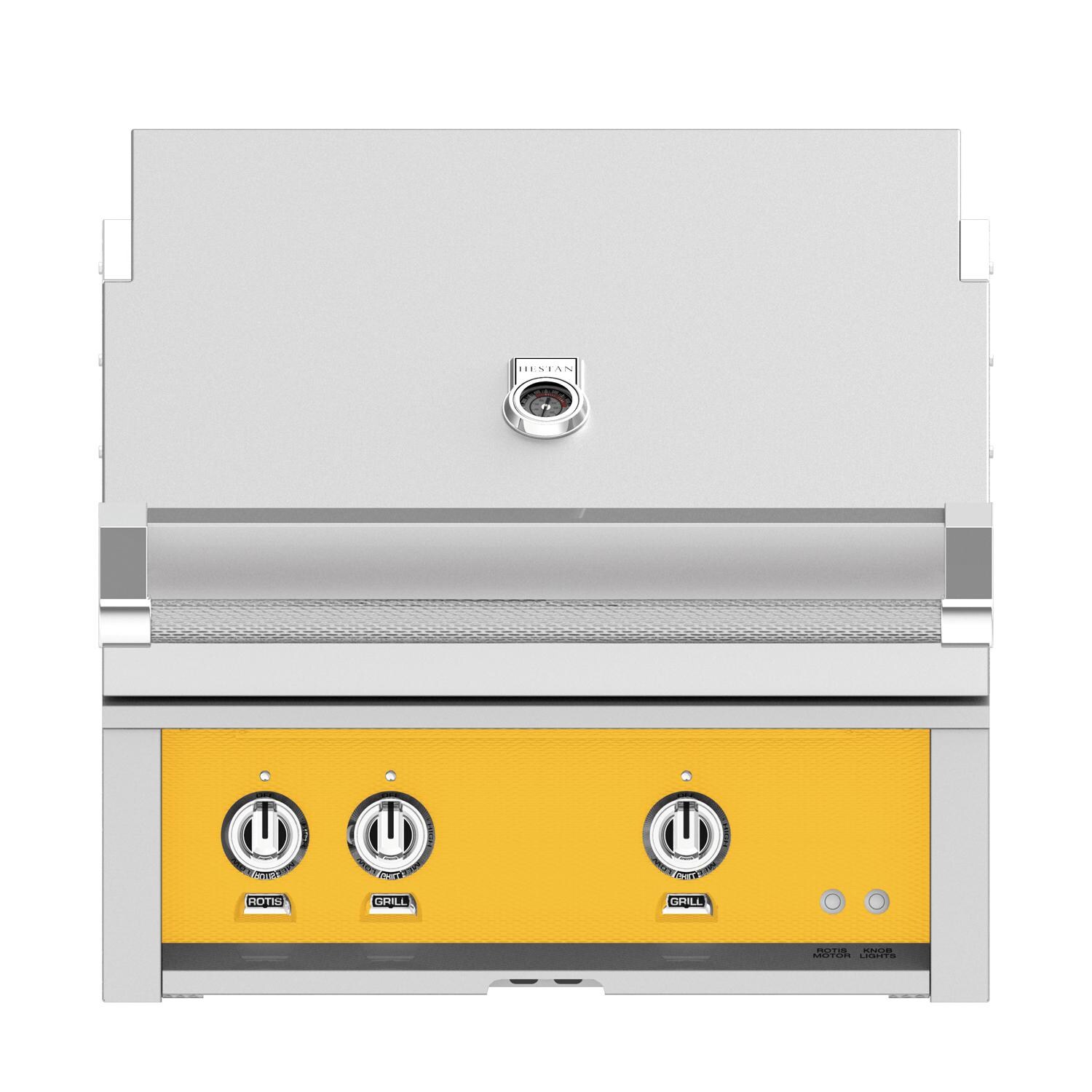 Hestan 30Inch BuiltIn Natural Gas Grill W/ All Infrared Burners