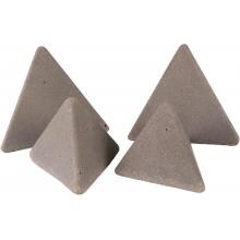 Peterson Real Fyre Decorative Geo Shapes Slate 3-Sided Geo Tetra Set - Set Of 4 image