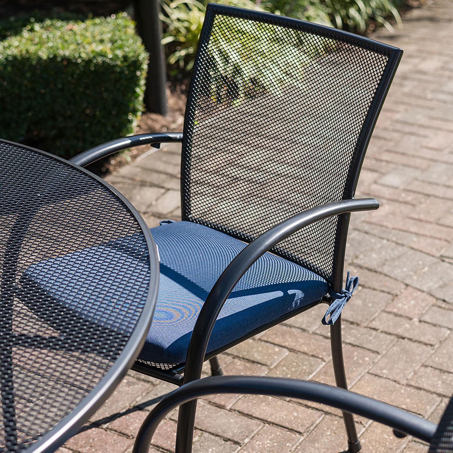 Pilano 6 Pc Steel Dining Arm Chair Set By KETTLER - Dining Chair - W/ Dining Set - Lifestyle thumbnail