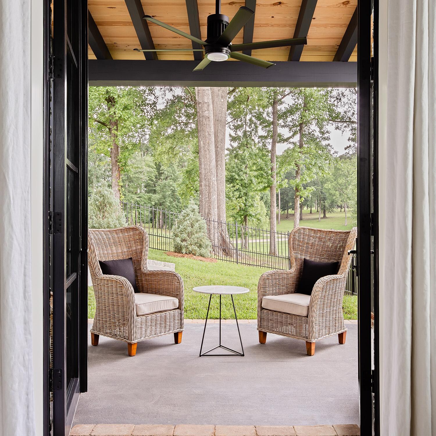 Big Ass Fans MK-I61-051906A728I24S2 60-Inch i6 Ceiling Fan Universal Mount W/24-Inch Ext Tube & LED Black - Lifestyle thumbnail