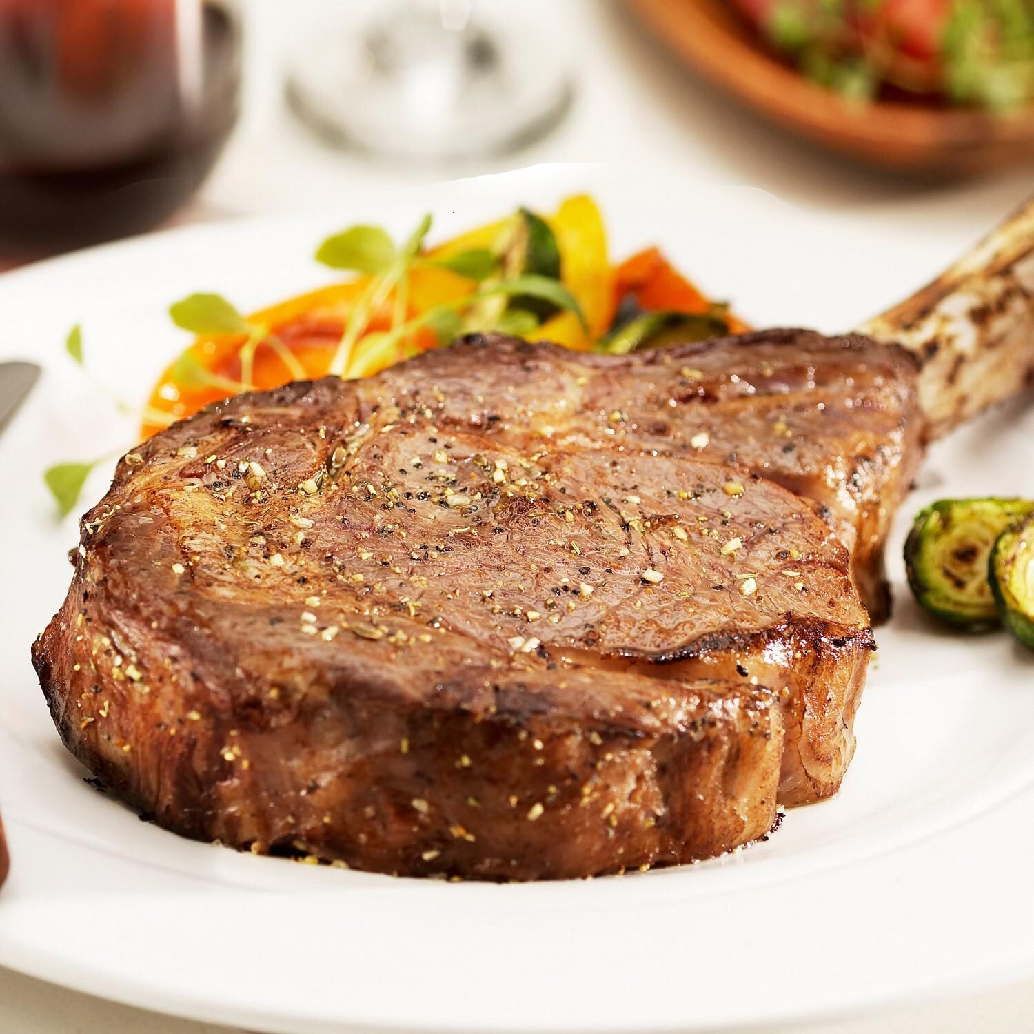 Premium Angus Beef - 2 (30oz) Dry Aged Tomahawk Ribeyes By Chicago Steak Company