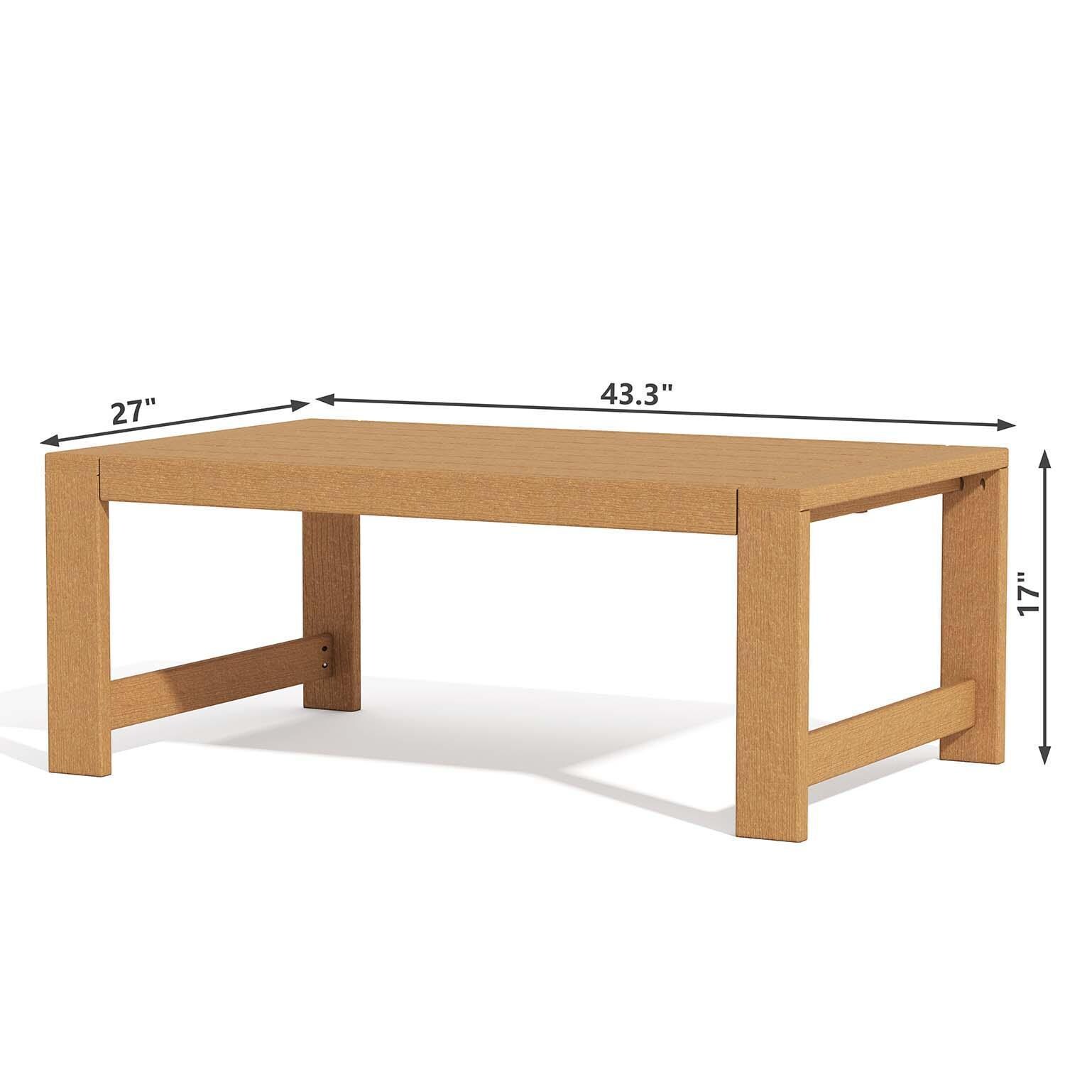 Corbin Bay 5 Pc Set Polyresin Seating Set By Lakeview Outdoor Designs - Coffee Table - Dimensional thumbnail