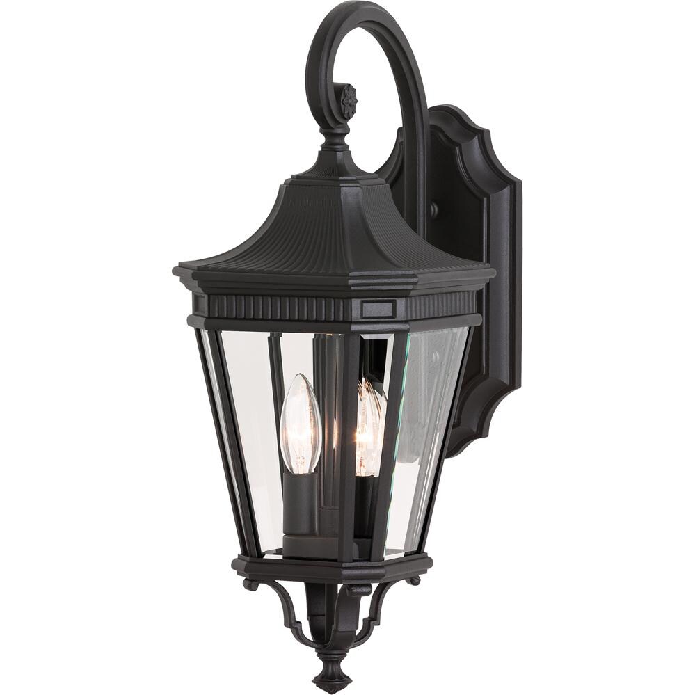 Feiss Cotswold Lane Two Light -Inch Outdoor Wall Lantern - Black - OL5401BK thumbnail