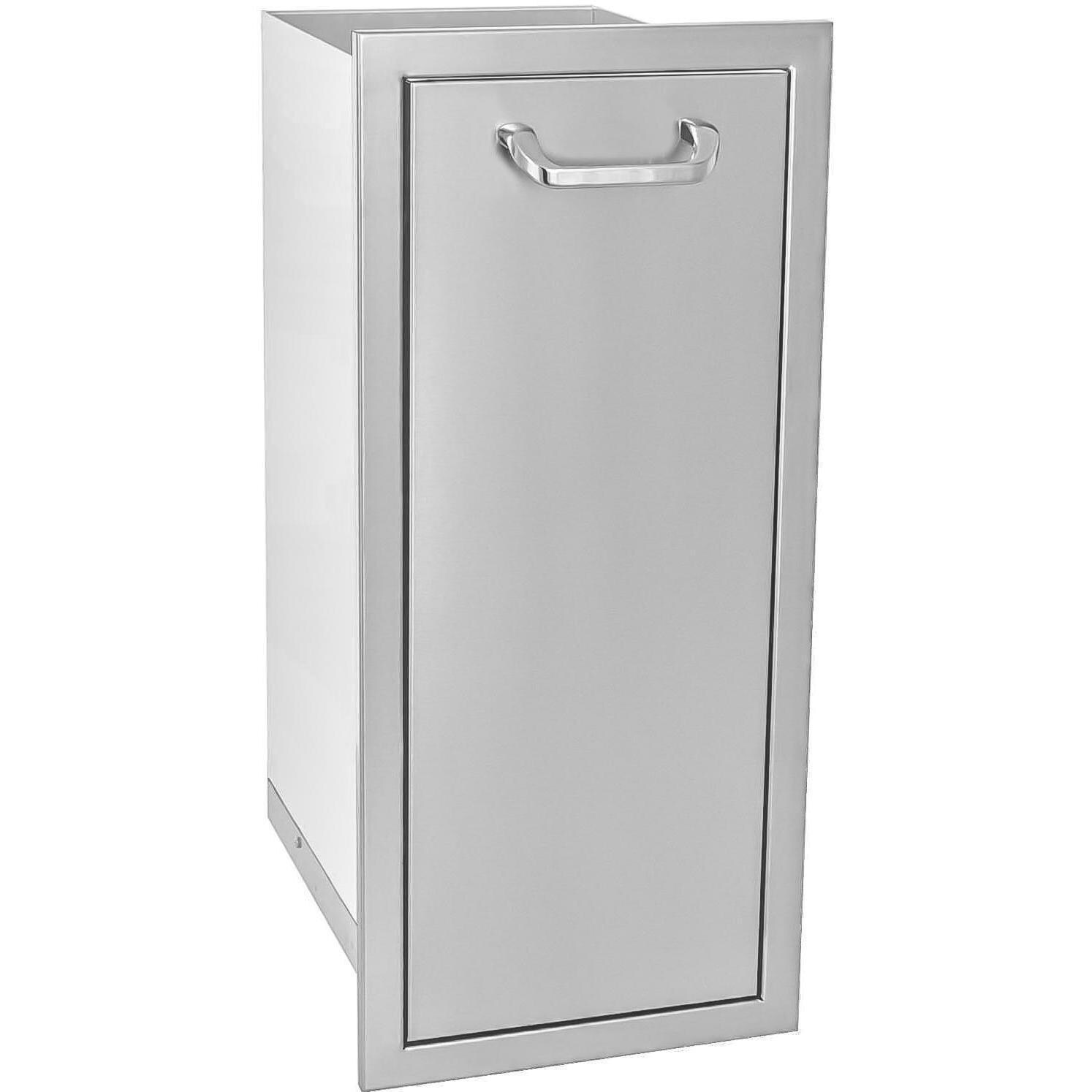 BBQGuys.com Kingston Series Narrow Roll-Out Trash Bin Side View thumbnail