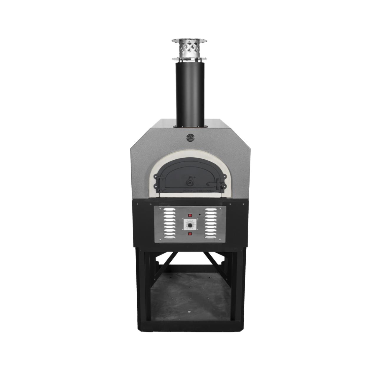 Chicago Brick Oven CBO-750 Hybrid Residential Outdoor Pizza Oven On Stand - Natural Gas - Silver - CBO-O-STD-750-HYB-NG-SV-R-3K thumbnail