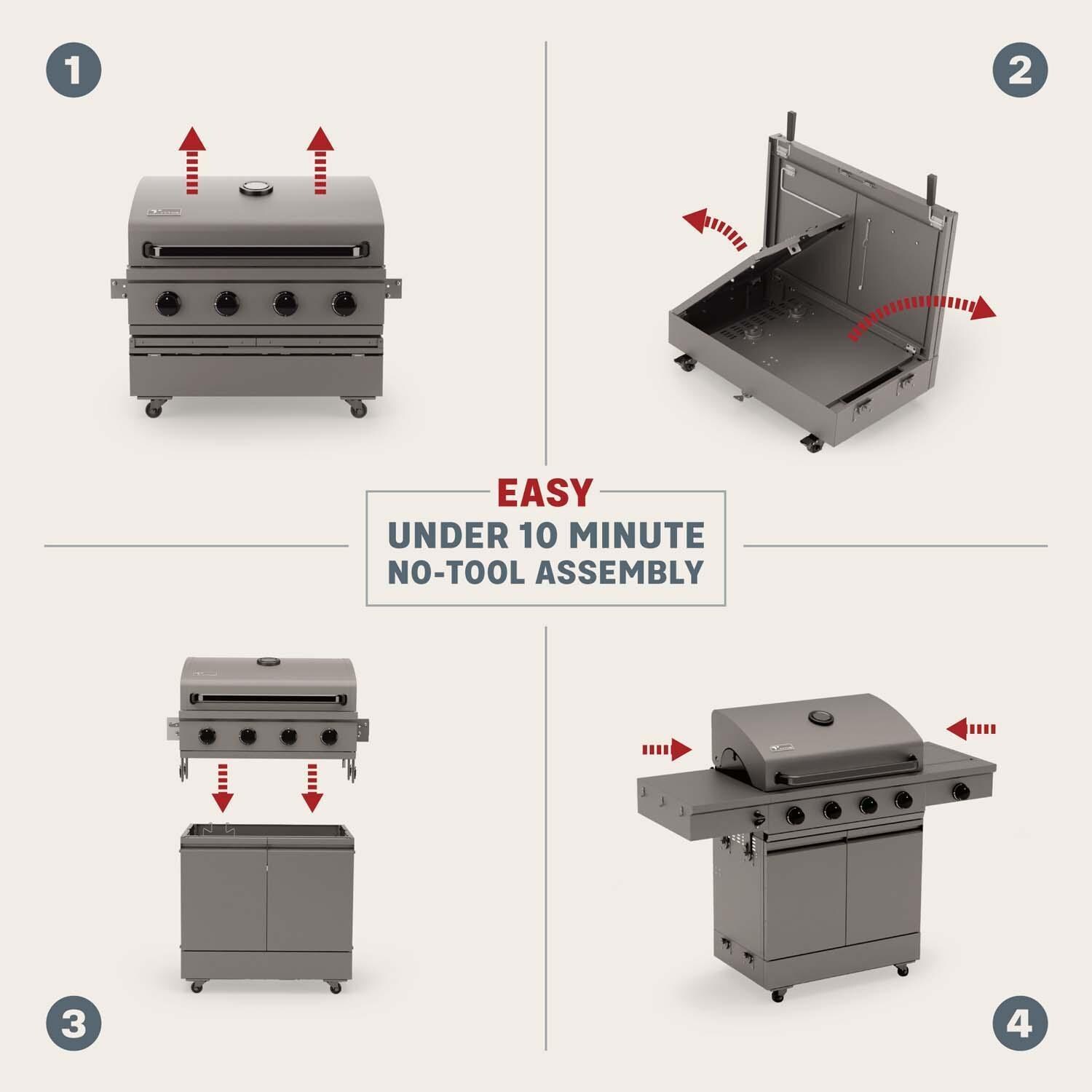 TYTUS TDT-011-GMOD Anaheim 30 Inch Propane Gas Grill - Assembly - Detail thumbnail