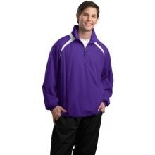 Sport-Tek 1/2-Zip Wind Shirt 2XL - Purple/White image