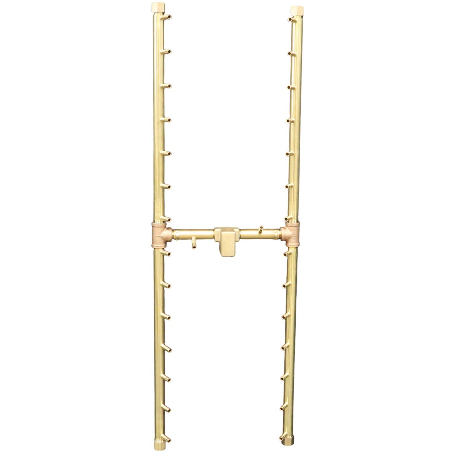 Warming Trends 42 X 14 Inch H-Style Brass Natural Gas/Propane Burner