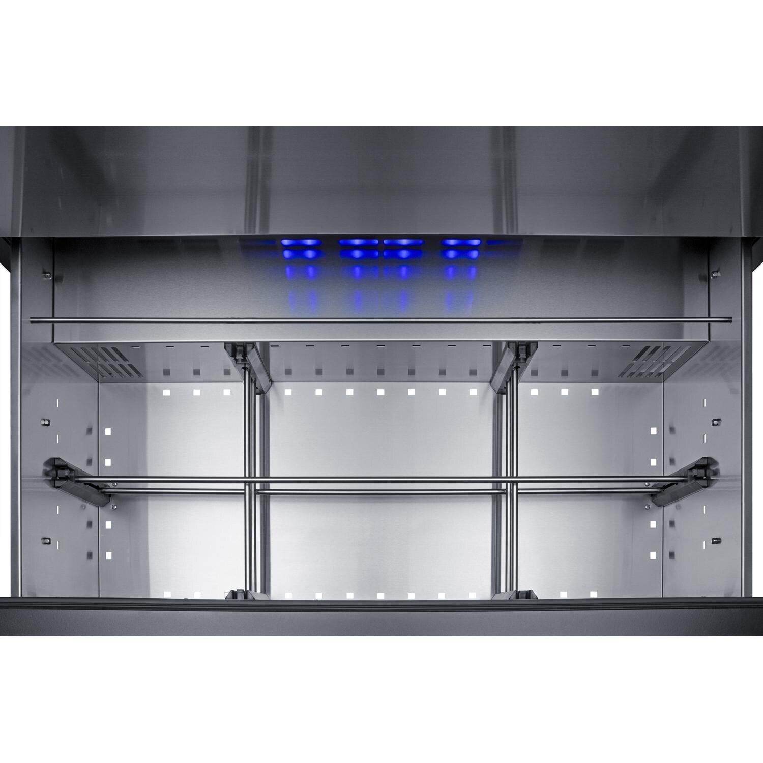 Summit SPR36DROS 36 Inch 7.15 Cu. Ft. Outdoor 2-Drawer All-Refrigerator - Top Drawers - White Background thumbnail