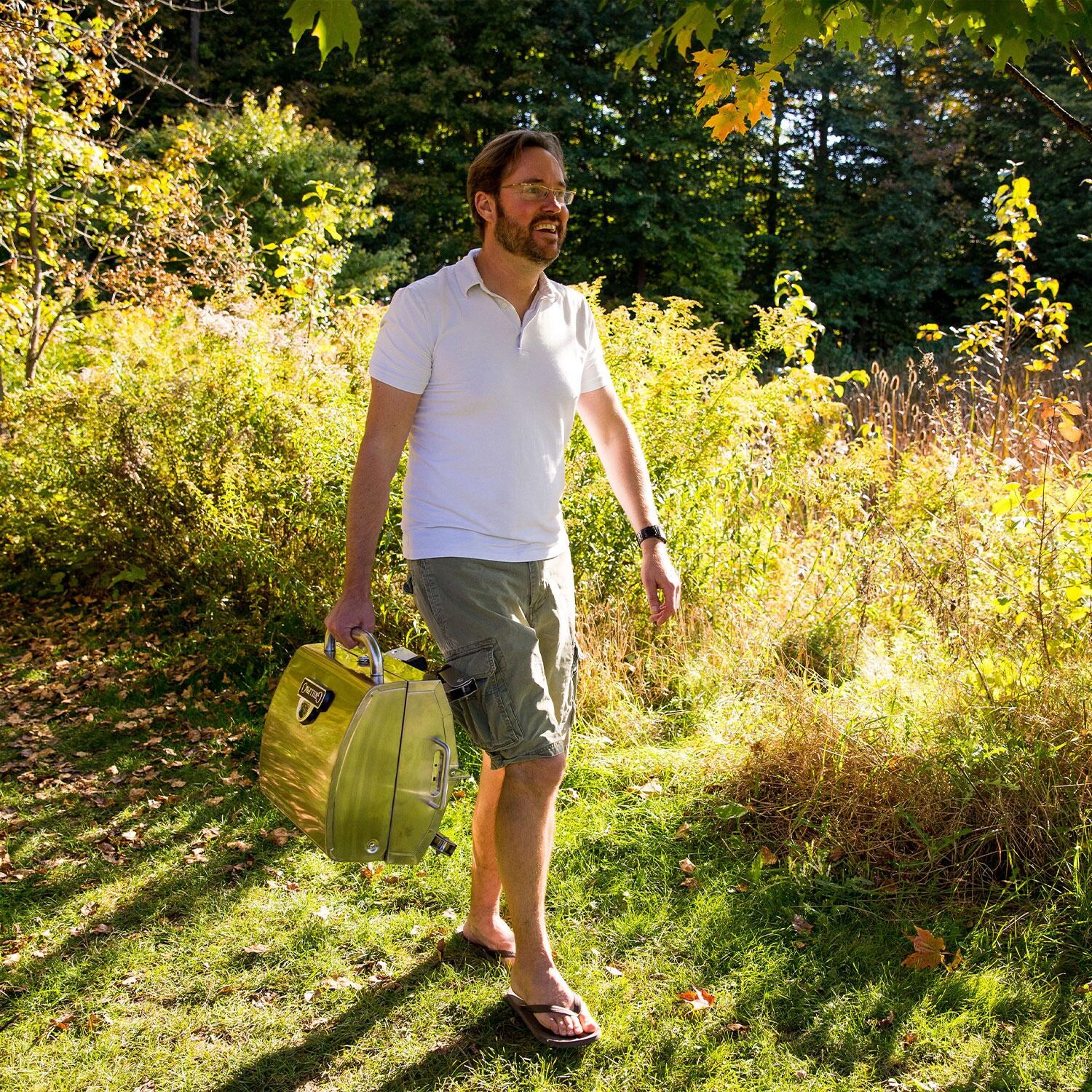 GrillPro 201114 Countertop Electric Grill - Transport Easily by Hand - Lifestyle thumbnail