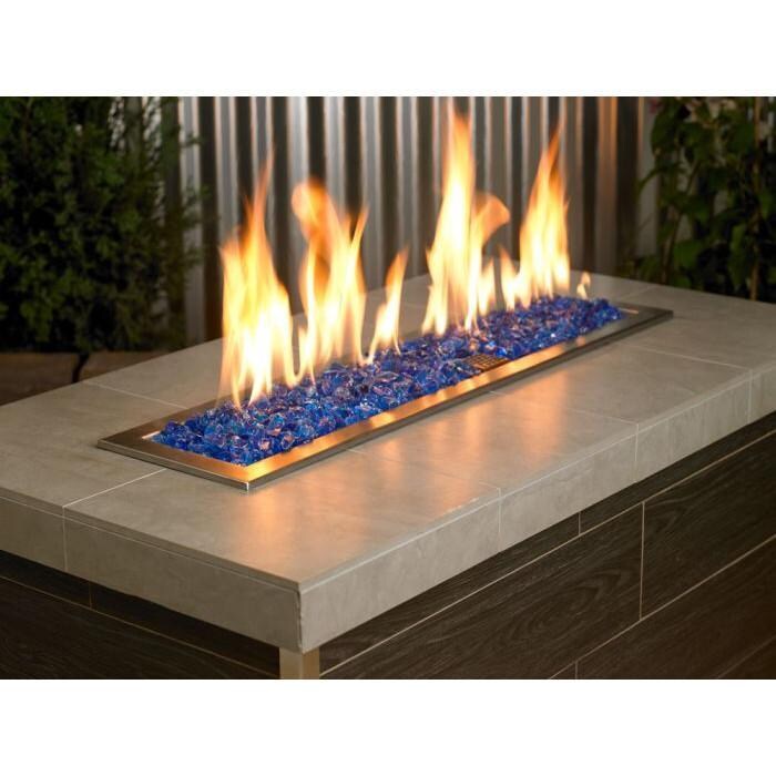 BBQGuys Signature CG-TURQUOISE-M-10-J 1/2-in to 1-in Turquoise Fire Pit Glass - Lifestyle thumbnail