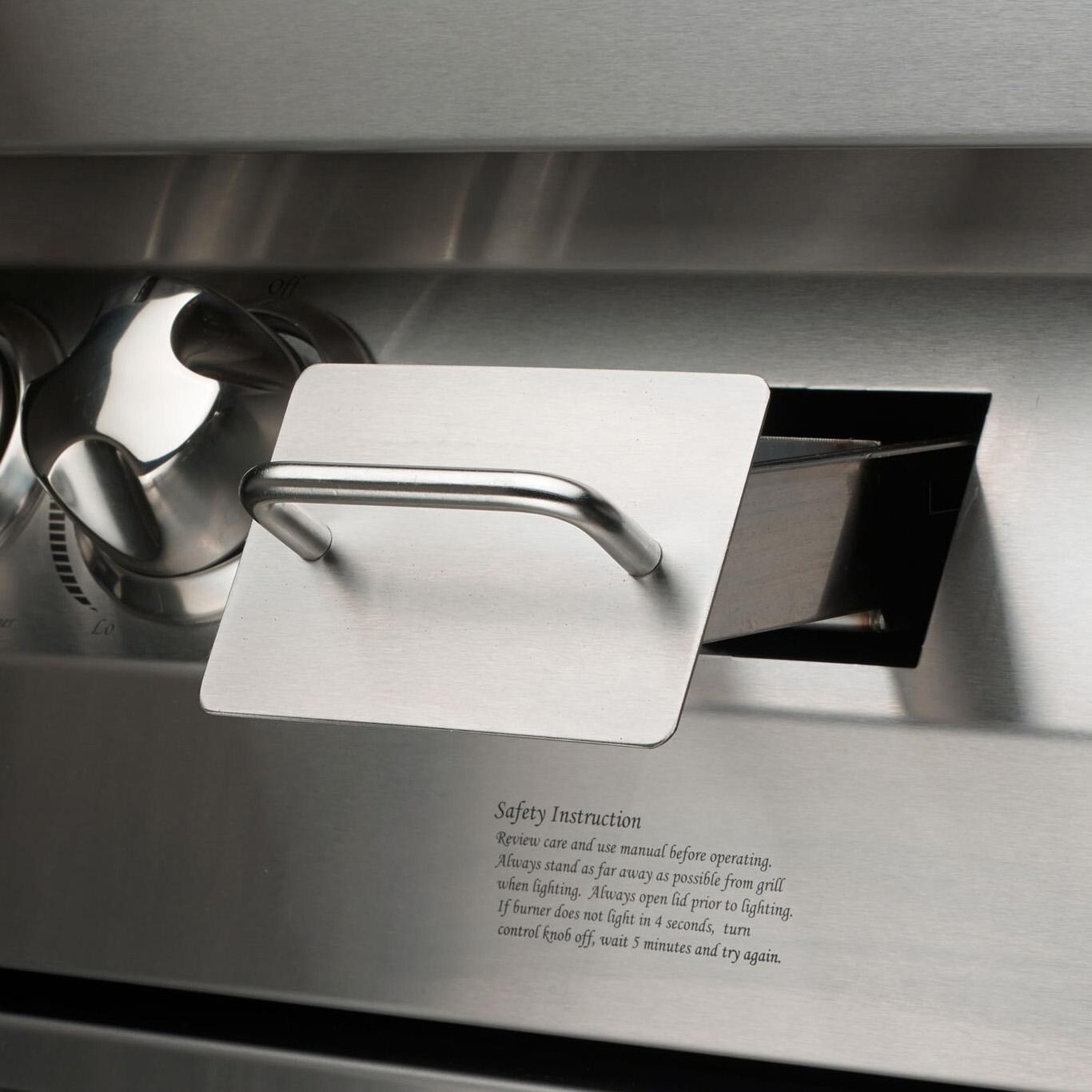 Vintage VBQ30G-N-1-KIT 30 Inch Natural Gas Grill with 2-Door Cart - VBQ30G-N-1-KIT - Wood Chip Tray - Detail thumbnail