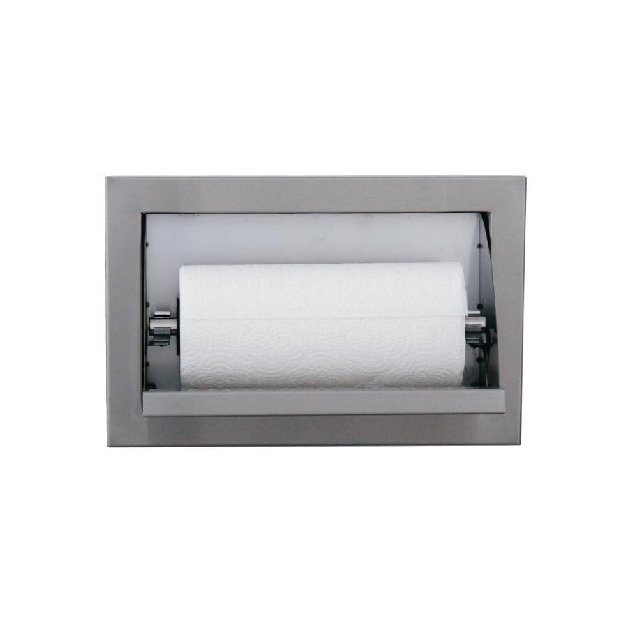 RCS VTH1 Valiant Stainless Steel Paper Towel Holder - Open With Paper Towel Roll thumbnail