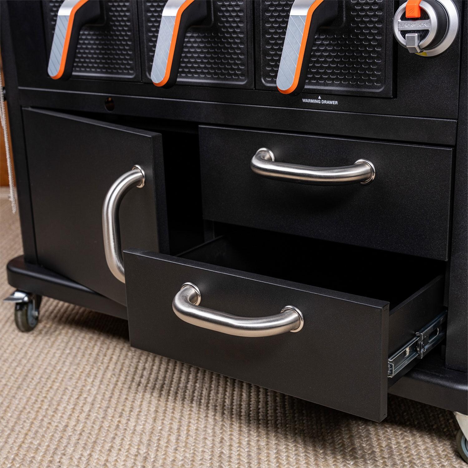 Blackstone 1923 Patio 36 Inch Griddle Cooking Station W/ Air Fryer - Drawers - Detail thumbnail