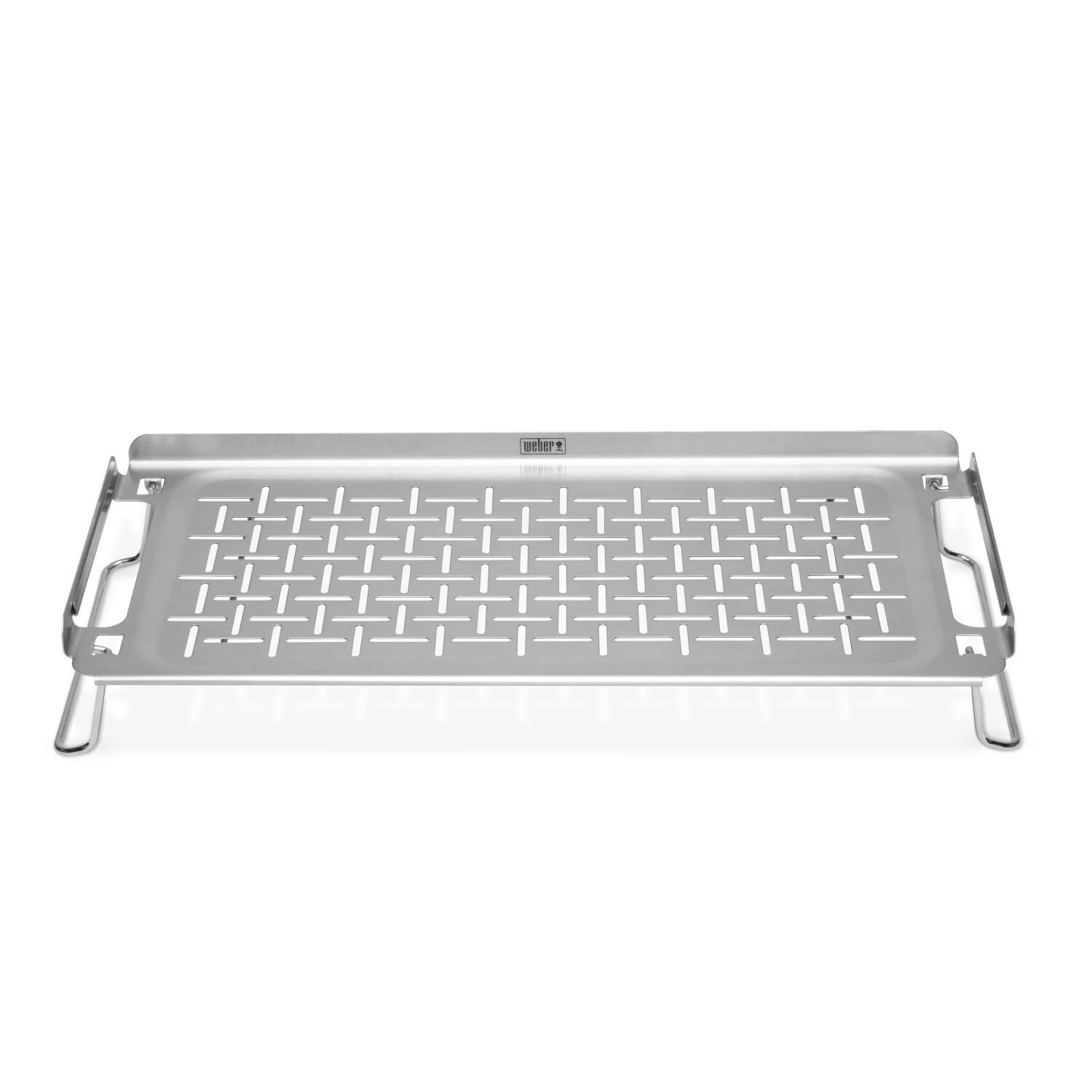 Weber 6784 Stainless Steel Griddle Keep Warm Rack - Front thumbnail