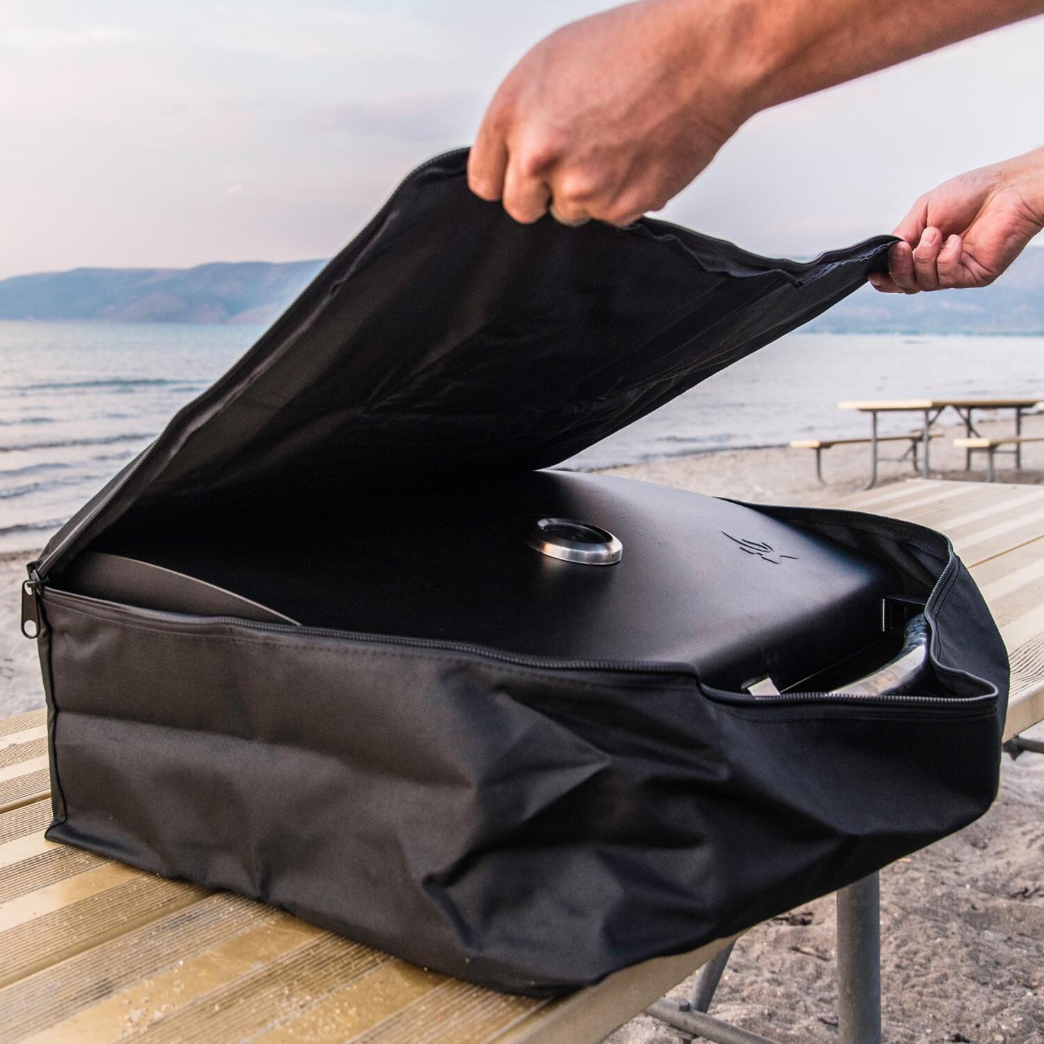 Camp Chef BB90BAG Deluxe BBQ Grill Box 90 Carry Bag - Top Loading Design & Weather-Resistant Liner thumbnail