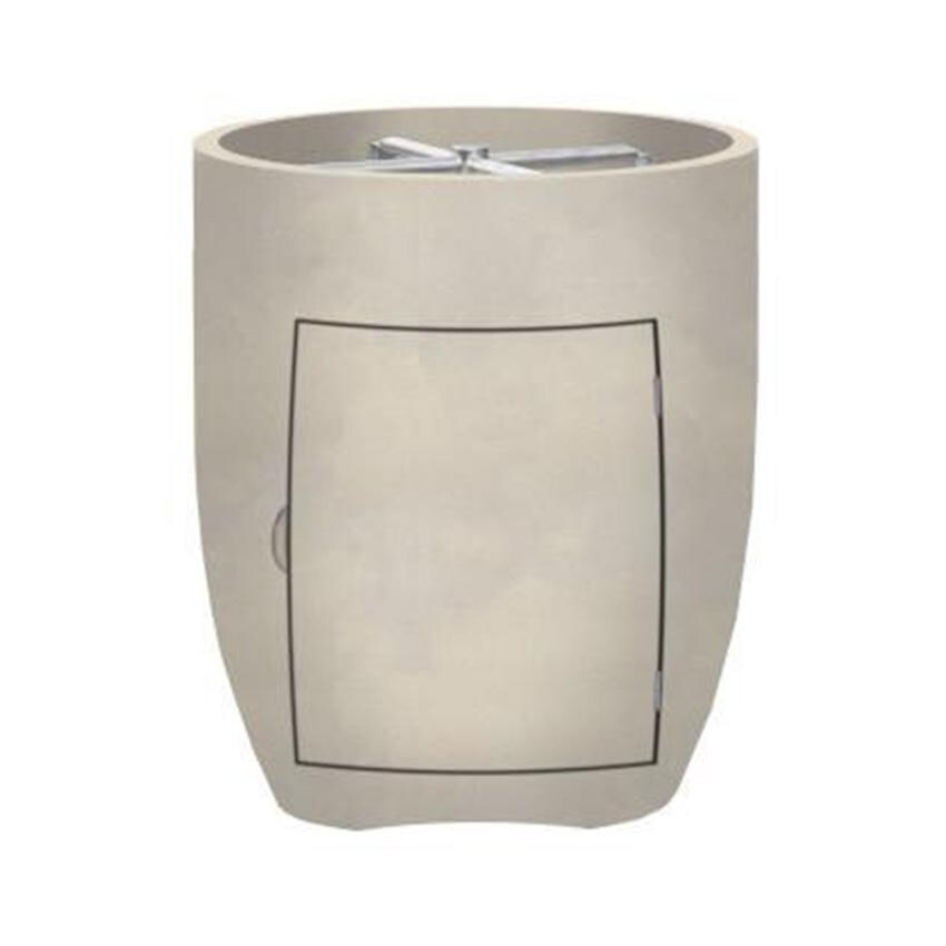 Pentola 3 24-in Round GFRC Propane Fire Urn in Coastal by Prism Hardscapes