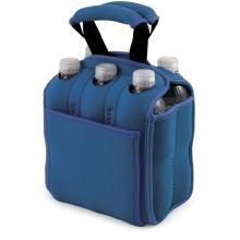 Picnic Time Six Pack Insulated Beverage Tote - Blue image