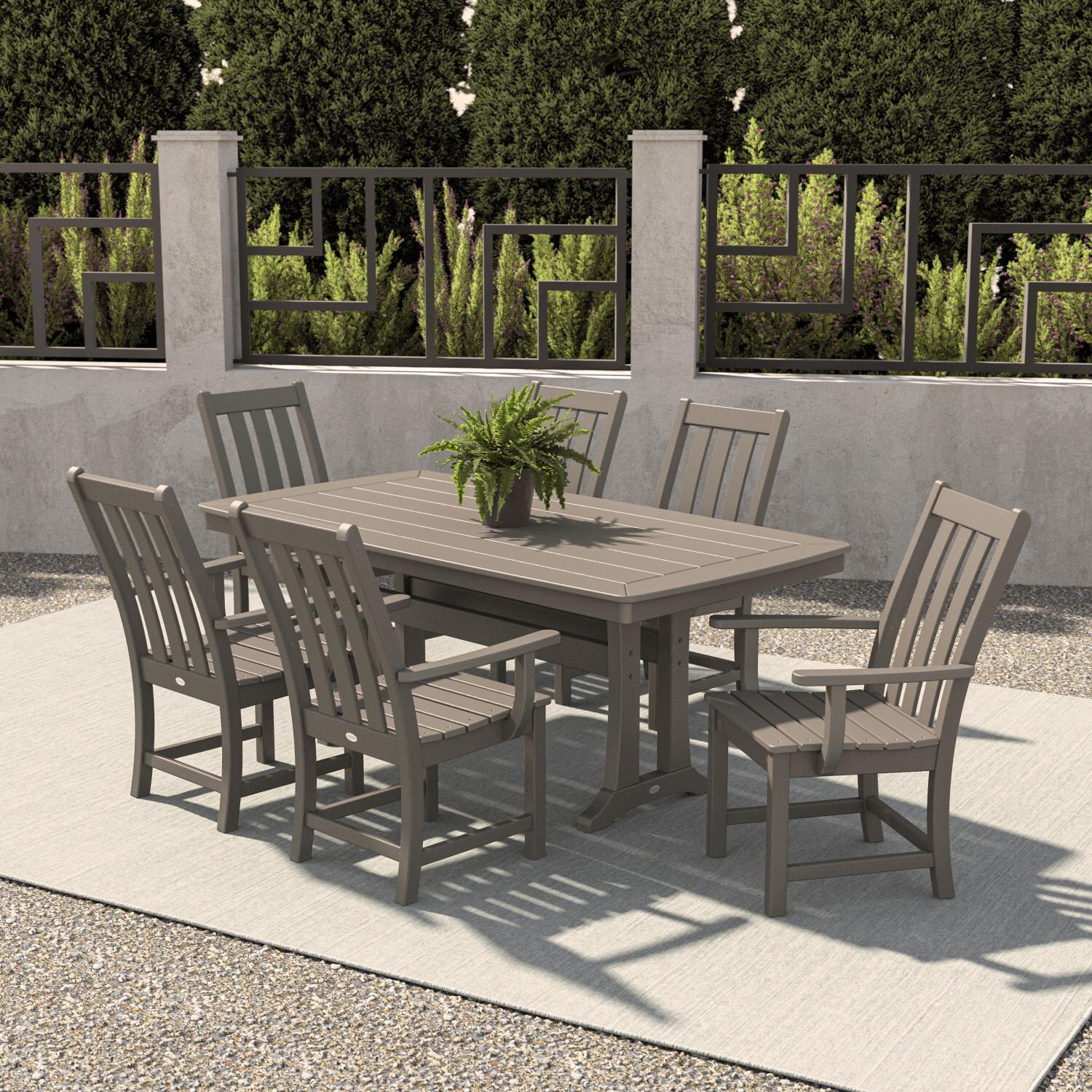 POLYWOOD PWS407-1-GY Vineyard 7-Piece Dining Set thumbnail