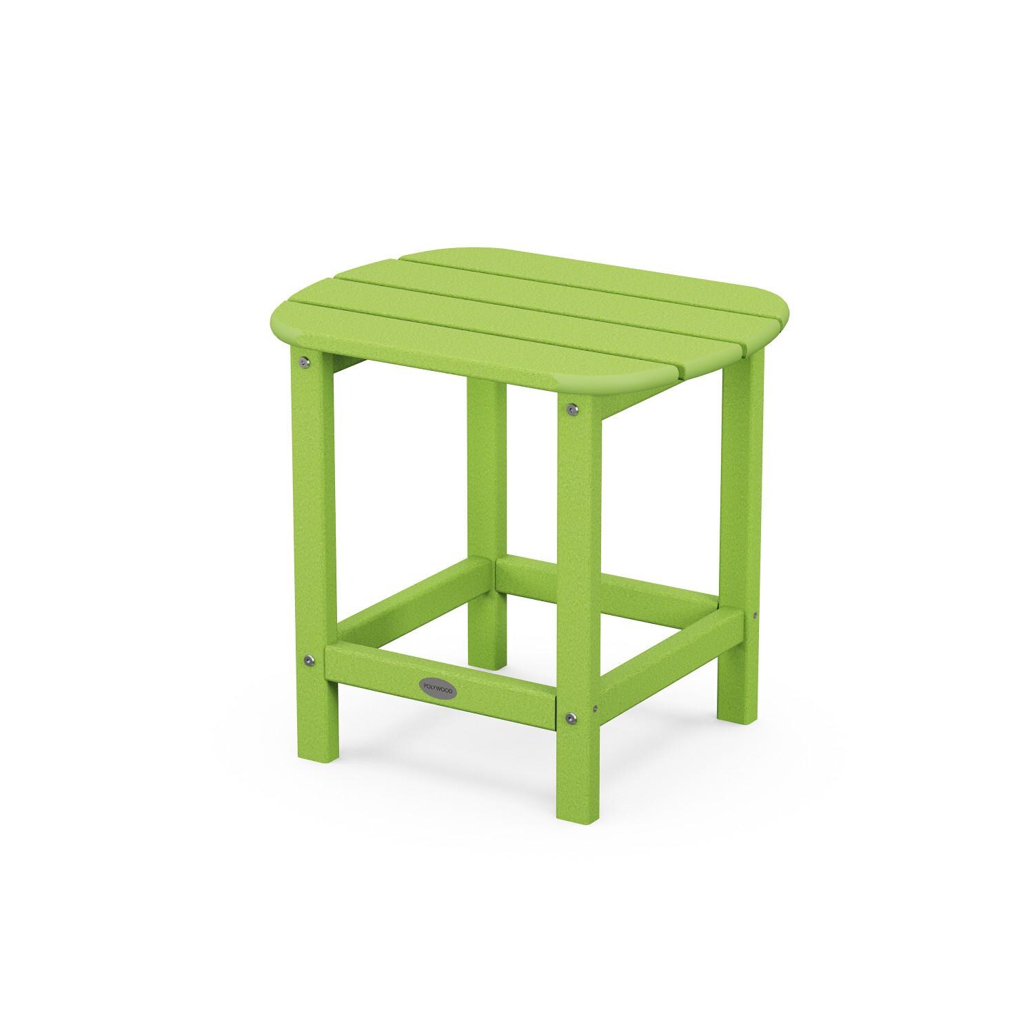 POLYWOOD SBT18LI South Beach 19 X 15-Inch Side Table - Angled View thumbnail