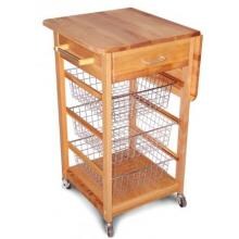 Basket Cart With Drop Leaf image