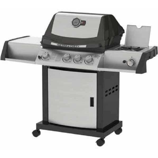 Napoleon Ultra Chef Ud405 Natural Gas Bbq Grill With Rear Infrared Burner And Side Burner On Cart Bbqguys