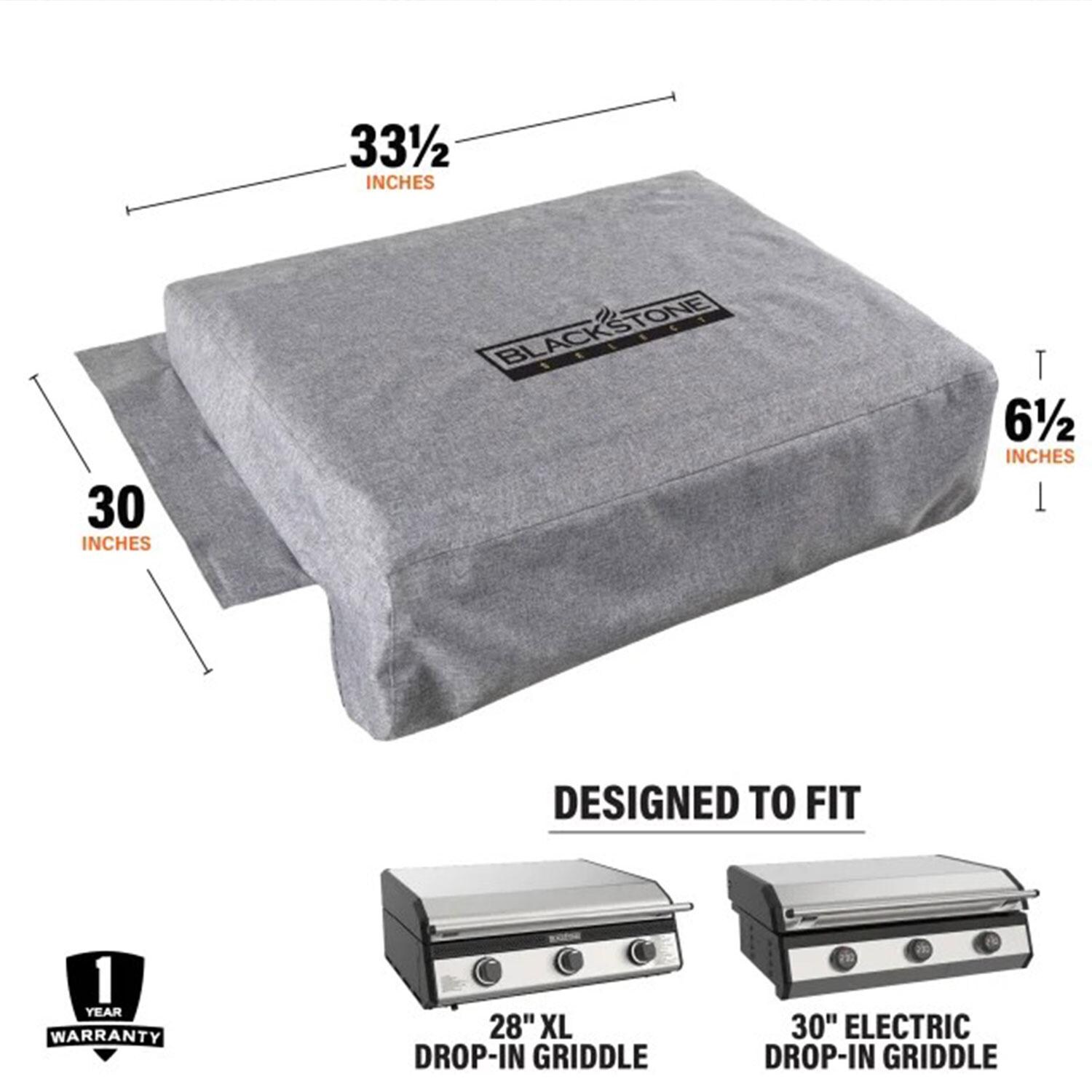 Blackstone 5957 Cover for 28 Inch XL Built-in Griddle - Dimensions - Dimensional thumbnail