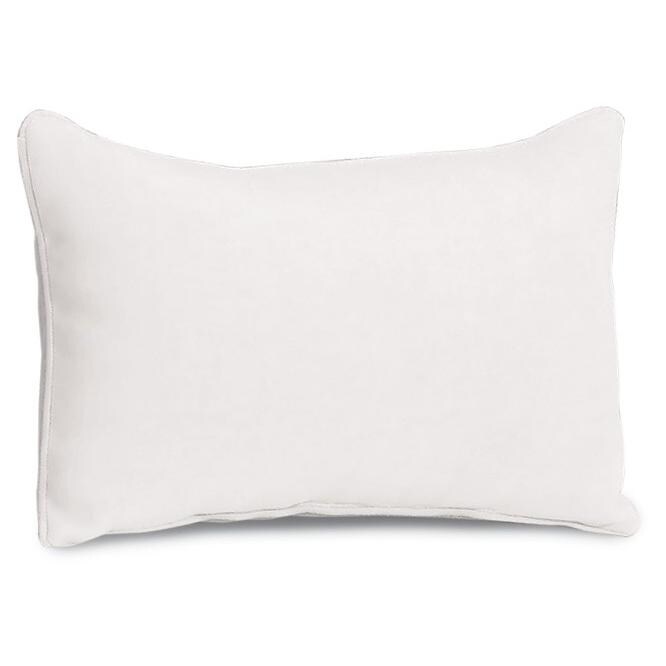 Eggshell White Polyester Outdoor Lumbar Pillow by Oxford Garden thumbnail