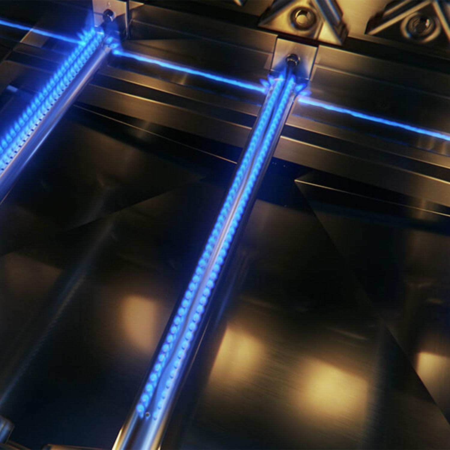 Napoleon RPS425RSIBPSS-2 Rogue PRO-S 425 Natural Gas Grill w/ Infrared Side & Rear Burners - Stainless Steel - Crossover Burners - Detail thumbnail