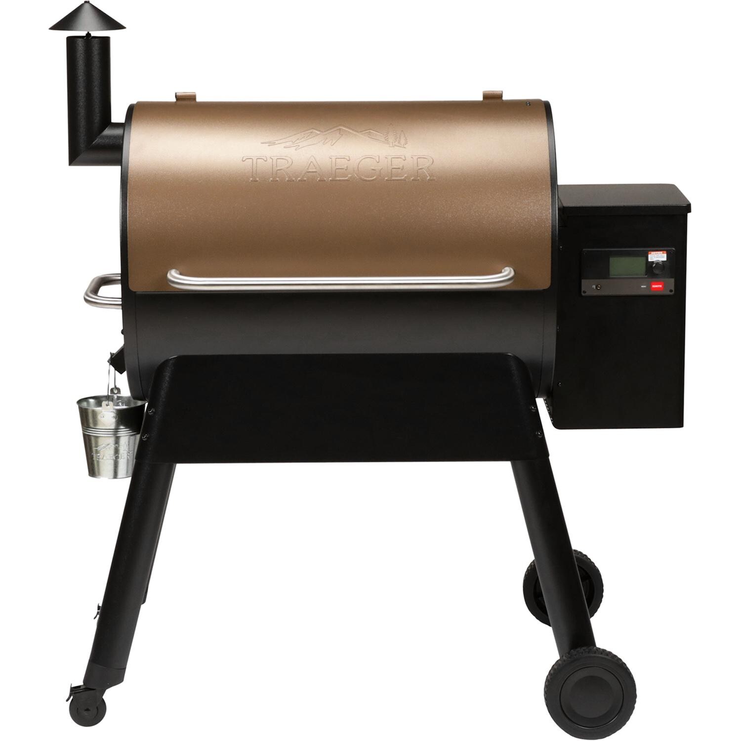Traeger TFB57GLE Pro 780 Bronze Wood Pellet Grill - Front View - White Background thumbnail
