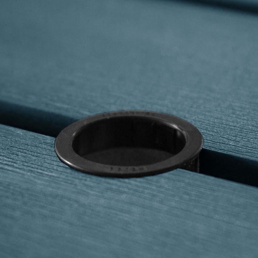 Lookwood 71 Inch Nantucket Blue Polyresin Picnic Table By Lakeview Outdoor Designs - Umbrella Hole - Detail thumbnail