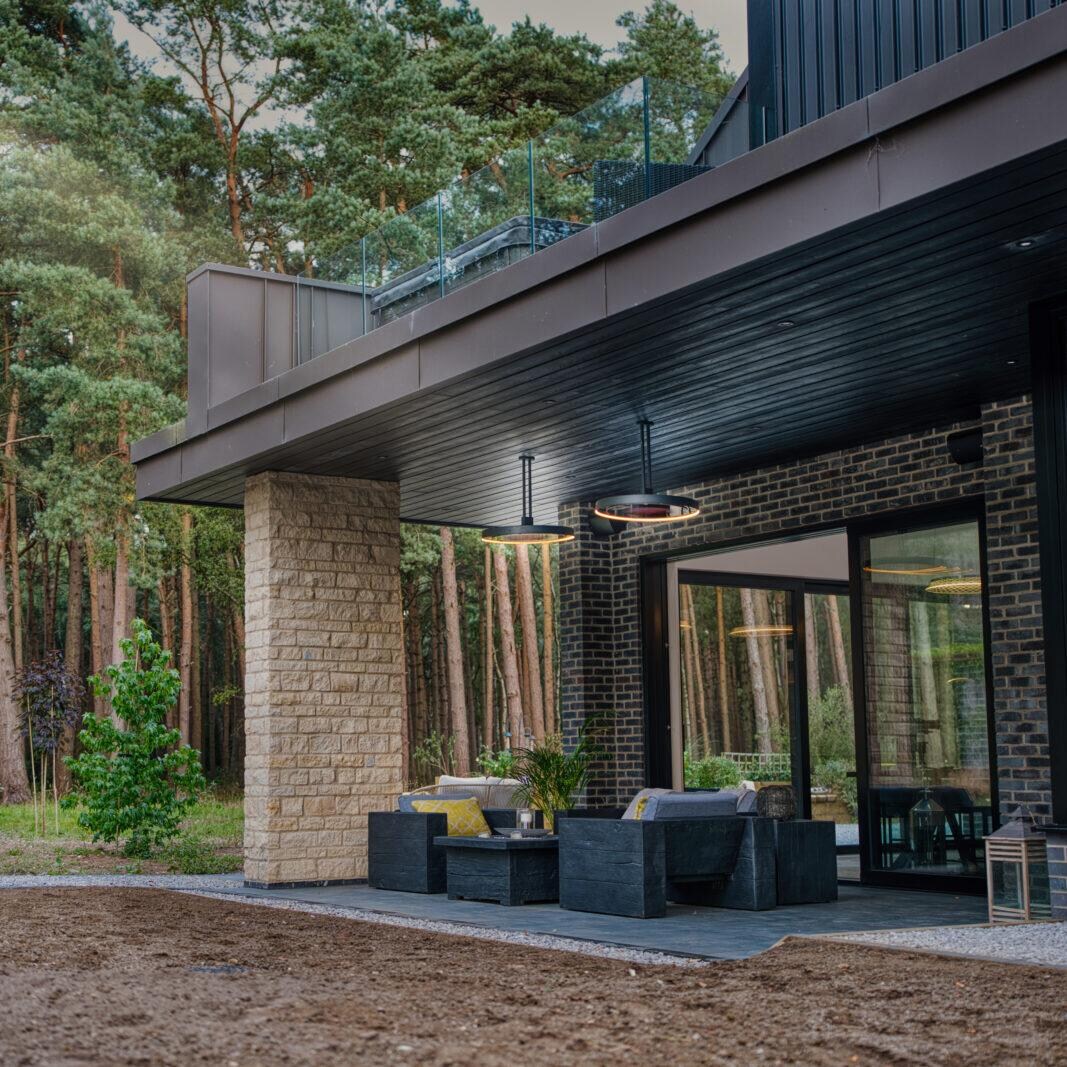 Bromic Heating BH0920003 Eclipse Smart-Heat 28-Inch 2900W Dual Element 208V Electric Infrared Heater W/ Twin Pole - Home Patio - Lifestyle thumbnail