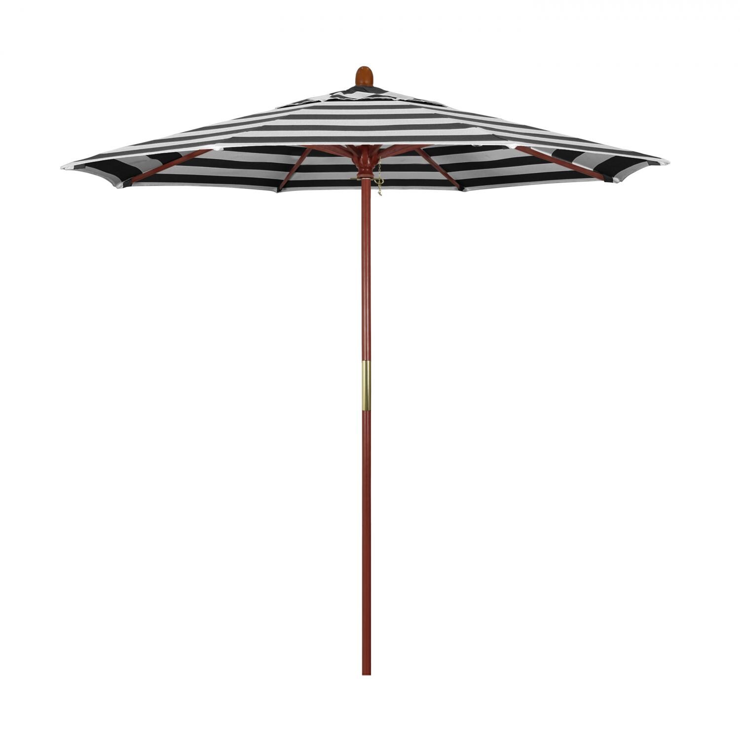 California Umbrella Grove Series 7.5 Ft Octagonal Hardwood Patio Umbrella W/ Push Lift - Sunbrella Cabana Classic Canopy thumbnail