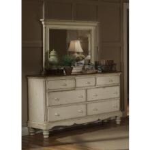 Hillsdale Wilshire Antique White Triple Dresser - 1172-717