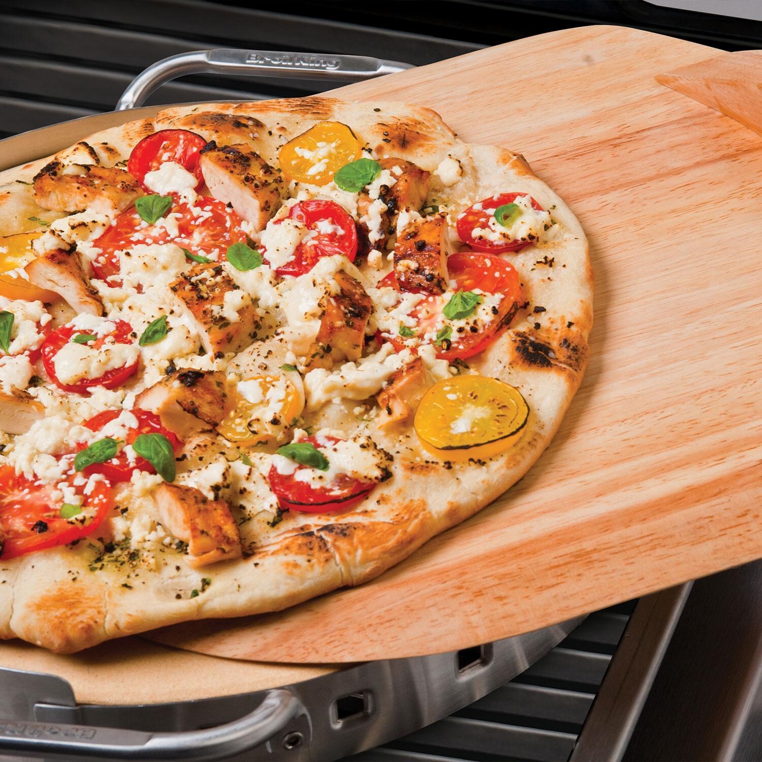 Broil King Pizza Stone Grill Set - Baked Pizza on Grill Set - Lifestyle thumbnail