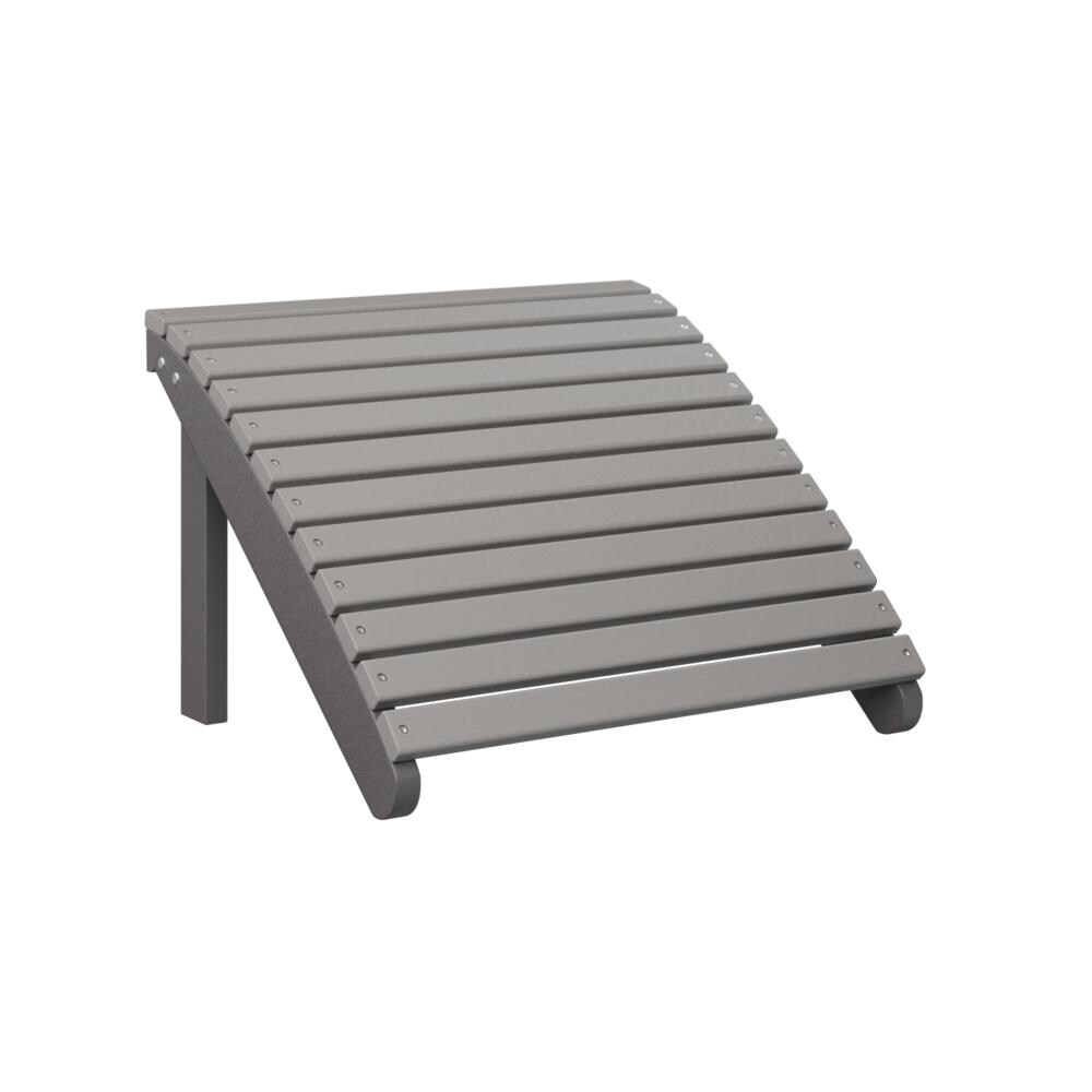 Berlin Gardens Adirondack Footstool - Light Gray on Smoke Gray thumbnail