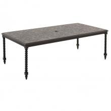 Du Monde 90 X 46 Inch Rectangular Cast Aluminum Outdoor Dining Table By Lakeview Outdoor Designs image