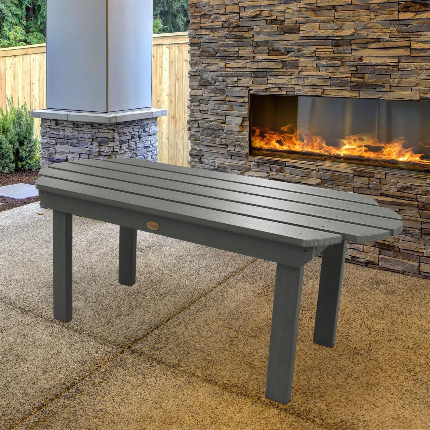 Lakeview Paradise Key Coffee Table - Coastal Teak - Side View thumbnail