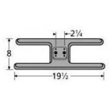 Cast Iron H Twin, Centered, 2.25 Inch Offset Burner Head 21002 image